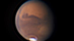 Mars am 20. August 2020 mit kleinem Teleskop aufgenommen