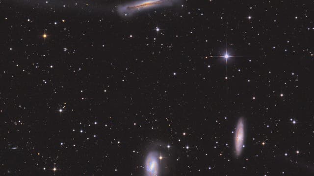 Leo-Triplett Spiralgalaxien