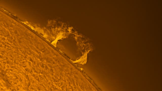 Sonnenprotuberanz am 18. November 2020