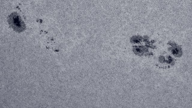 Sonnenflecken am 9. September 2021, NOAA-Nr. 12866 und 12868 