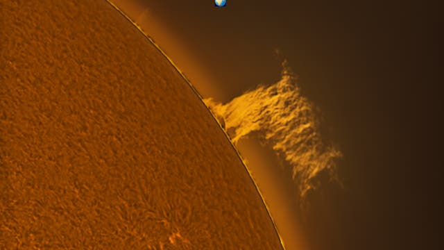 Sonnenprotuberanz am 30. März 2021