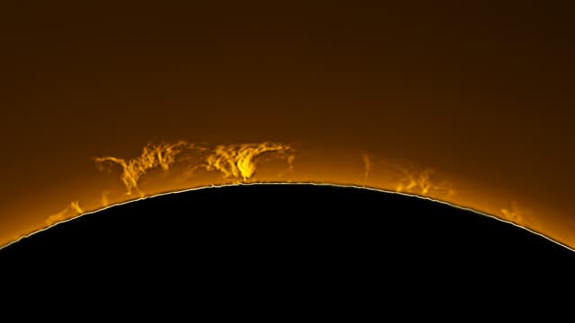 Sonnenprotuberanzen am 1. Juni 2021