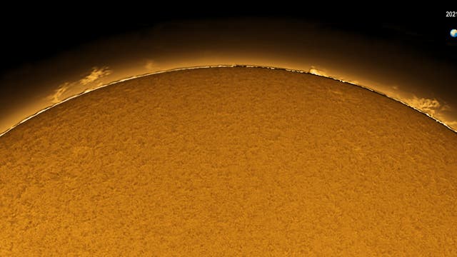 Sonnenprotuberanzen am 12. Juli 2021