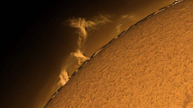 Sonnenprotuberanz am 5. September 2021