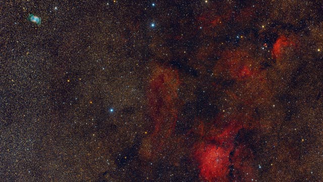 Hantelnebel in der Milchstraße - M 27, NGC 6820, NGC 6830