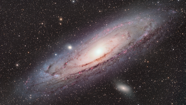 Andromeda-Galaxie H-Alpha-RGB