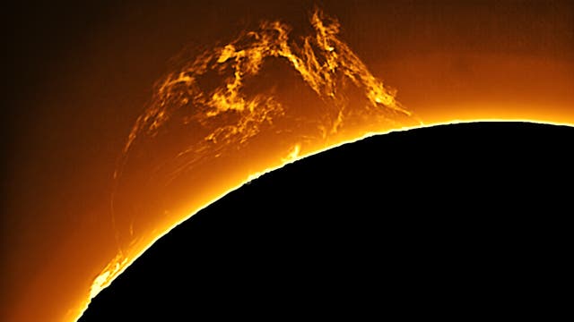 Sonnenprotuberanz am 10. Mai 2022
