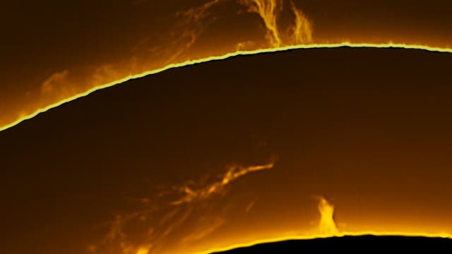 Sonnenprotuberanz am 7. Oktober 2022