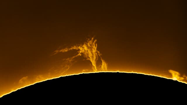 Sonnenprotuberanz am 7. Oktober 2022