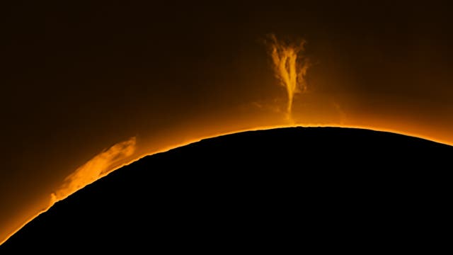 Sonnenprotuberanz am 26. Oktober 2022