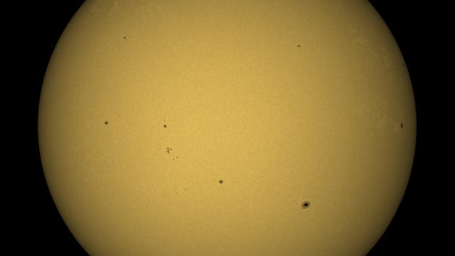 Sonne im Weißlicht aufgenommen am 12. März 2023
