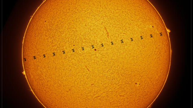 ISS-Transit 20. August 2023