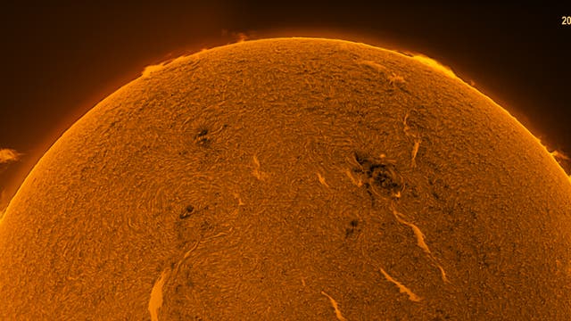 Westlicher Teil der Sonne am 5. April 2023
