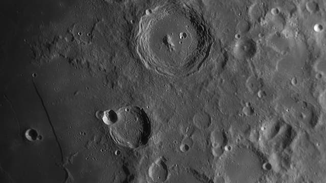 Von Ptolemaeus zu Regiomontanus - kleines Mondpanorama am 18. Februar 2024