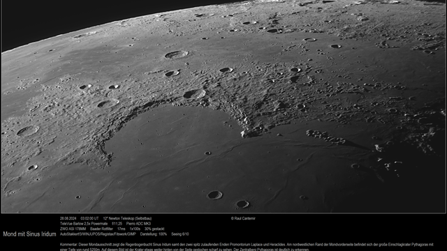 Mond mit Sinus Iridum