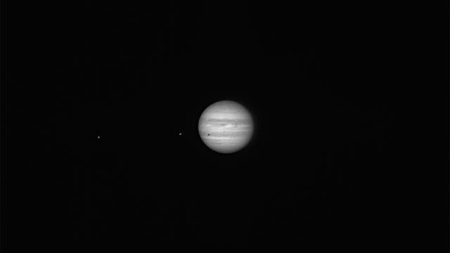 Jupiter am 8. September 2024 mit Mond Io und Europa