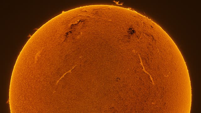 Sonne H-Alpha 27. Januar 2024, 09:25 UT