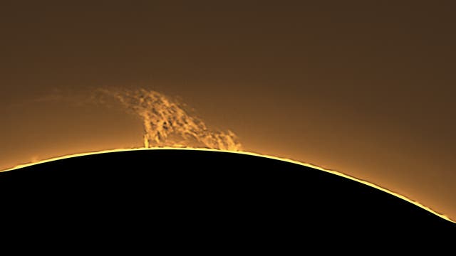 Sonnenprotuberanz am 14. März 2024