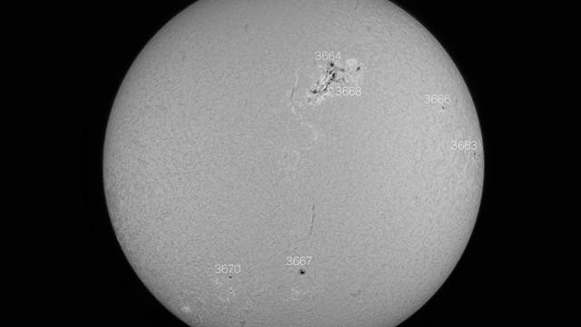 Gigantischer Sonnenfleck am 9. Mai 2024 (Teil 2)
