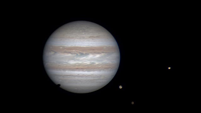 Jupiter mit Io, Ganymed und Kallisto