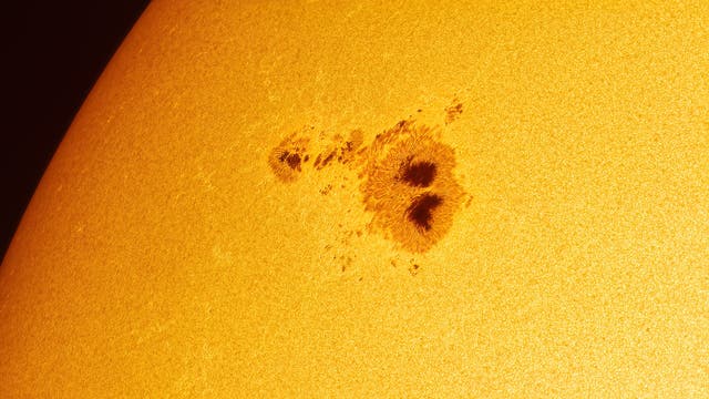 Riesiger Sonnenfleck im Weißlicht