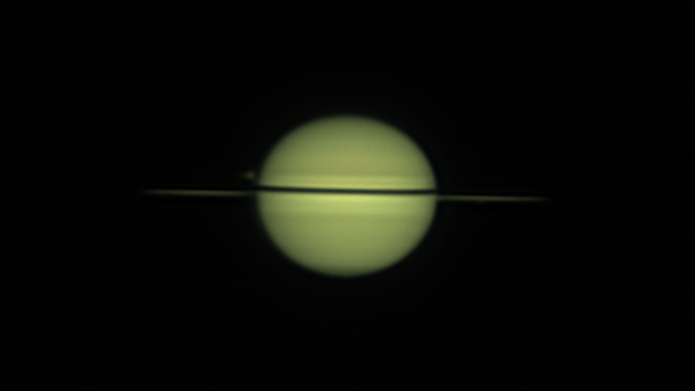 Saturn mit Titan und Tethys