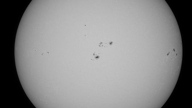 Sonne geht auch mit Spektiv 2. Oktober 2025