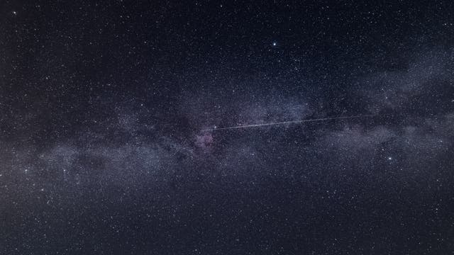 Streifschuss entlang der Milchstraße