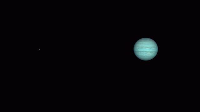 Jupiter und Ganymed 24. Januar 2014 (2)