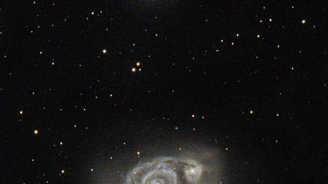 Galaxienhaufen bei der Whirlpoolgalaxie