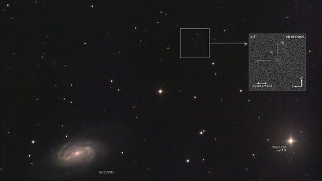 Comet 2I/Borisov and galaxy NGC 2903