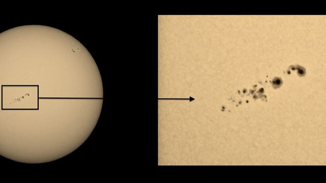 Sonnenfleckengruppe am 3. November 2015