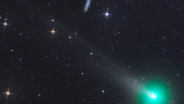 Komet 62P/Tsuchinshan bei Galaxie NGC 4178
