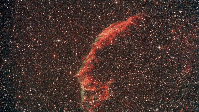 Cirrusnebel NGC 6992 (Ostteil) im Sternbild Schwan (Cygnus)