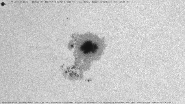 Aktive Region AR 13848 am 06.10.2024