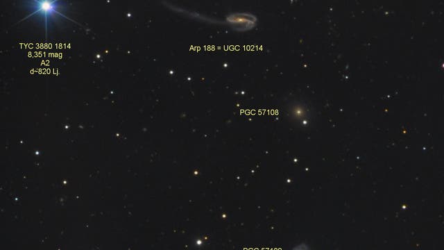 Arp 188 = UGC 10214 Tadpole Galaxy (Text) 