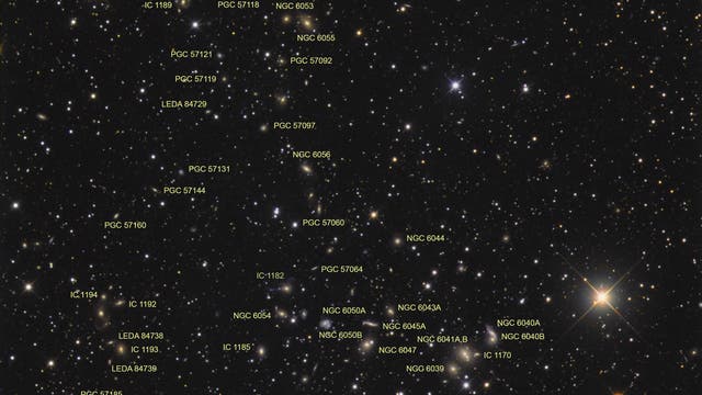 Objekte in Abell 2151