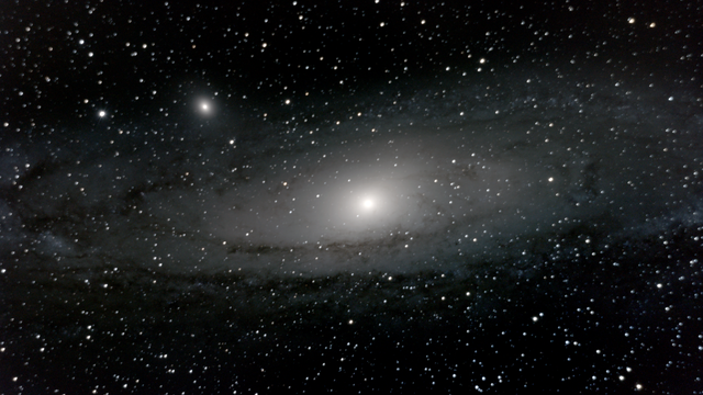 Andromedagalaxie mit unmodifizierter DSLR 