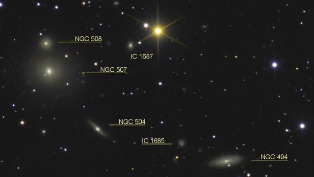Arp 229  (NGC 507/508) Objekte