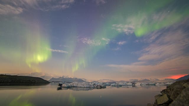 Aurora Borealis über Island 