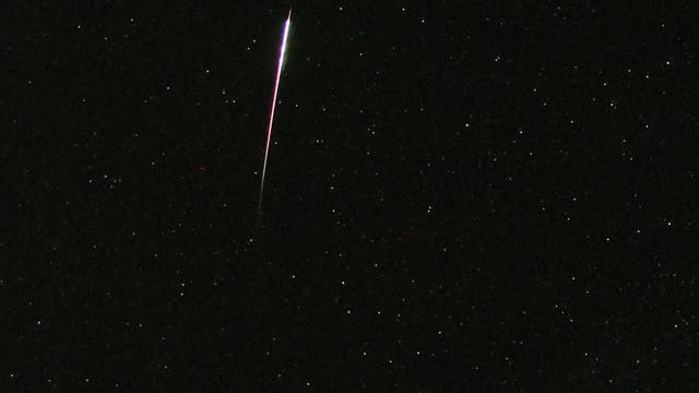 Extrem heller Perseiden-Meteor 2