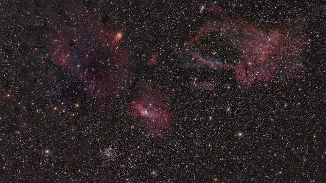 NGC 7635, der Bubble-Nebel und seine Umgebung