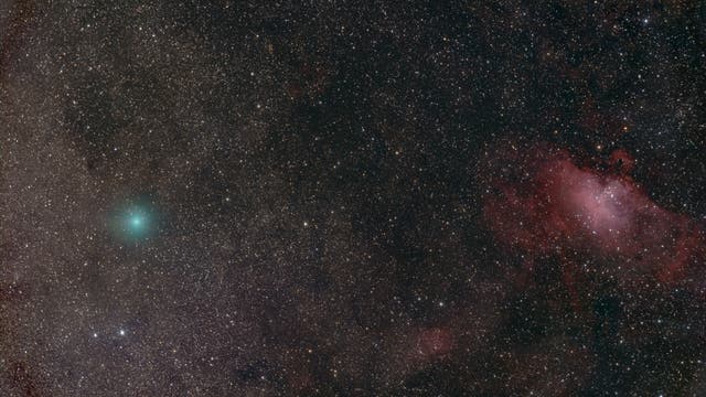 Komet C/2025 R2 (SWAN) am 18. Oktober 2025