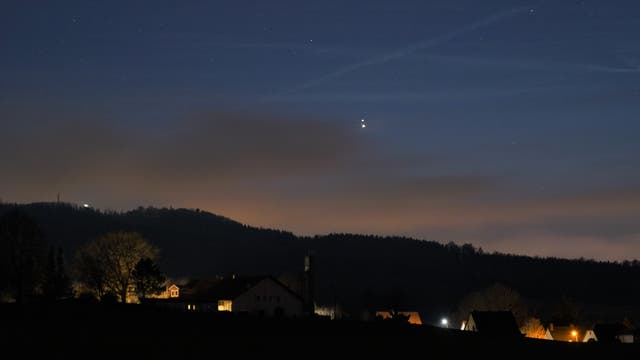 Jupiter/Saturn über Obercunnersdorf