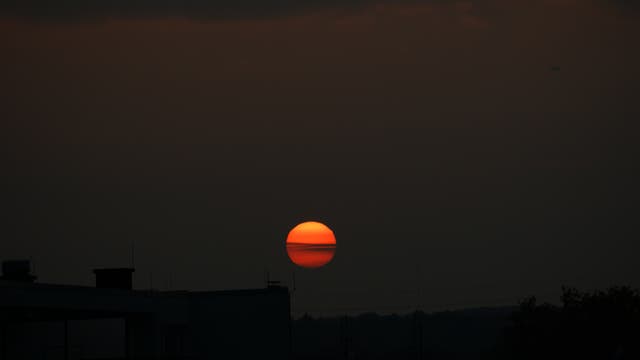 Roter Sonnenuntergang 