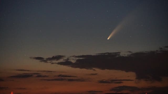 Komet NEOWISE über dem Vogelsberg