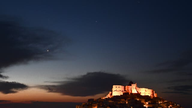 Planetenparade am Morgenhimmel über Griechenland