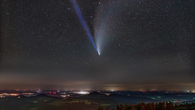 Komet Neowise über der Wasserkuppe