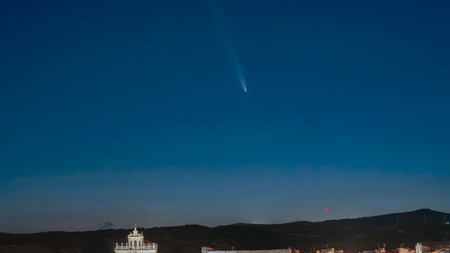 Comet C/2023 A3 Tsuchinshan-ATLAS over Sortino (SR), Italy