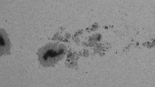 Weißlichtsonne am 4. Dezember 2025